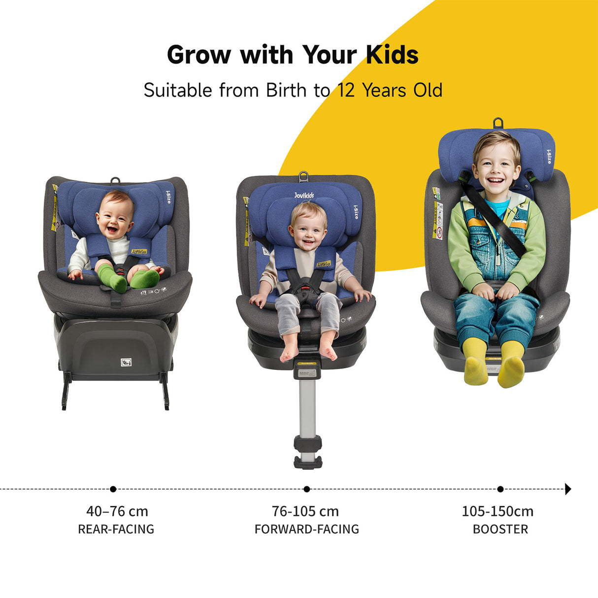 Jovikids Ranger Rotating Car Seat - Blue