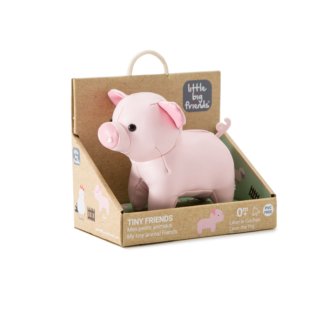Little Big Friends - Farm Collection Tiny Friends Rattle Toy - Pig
