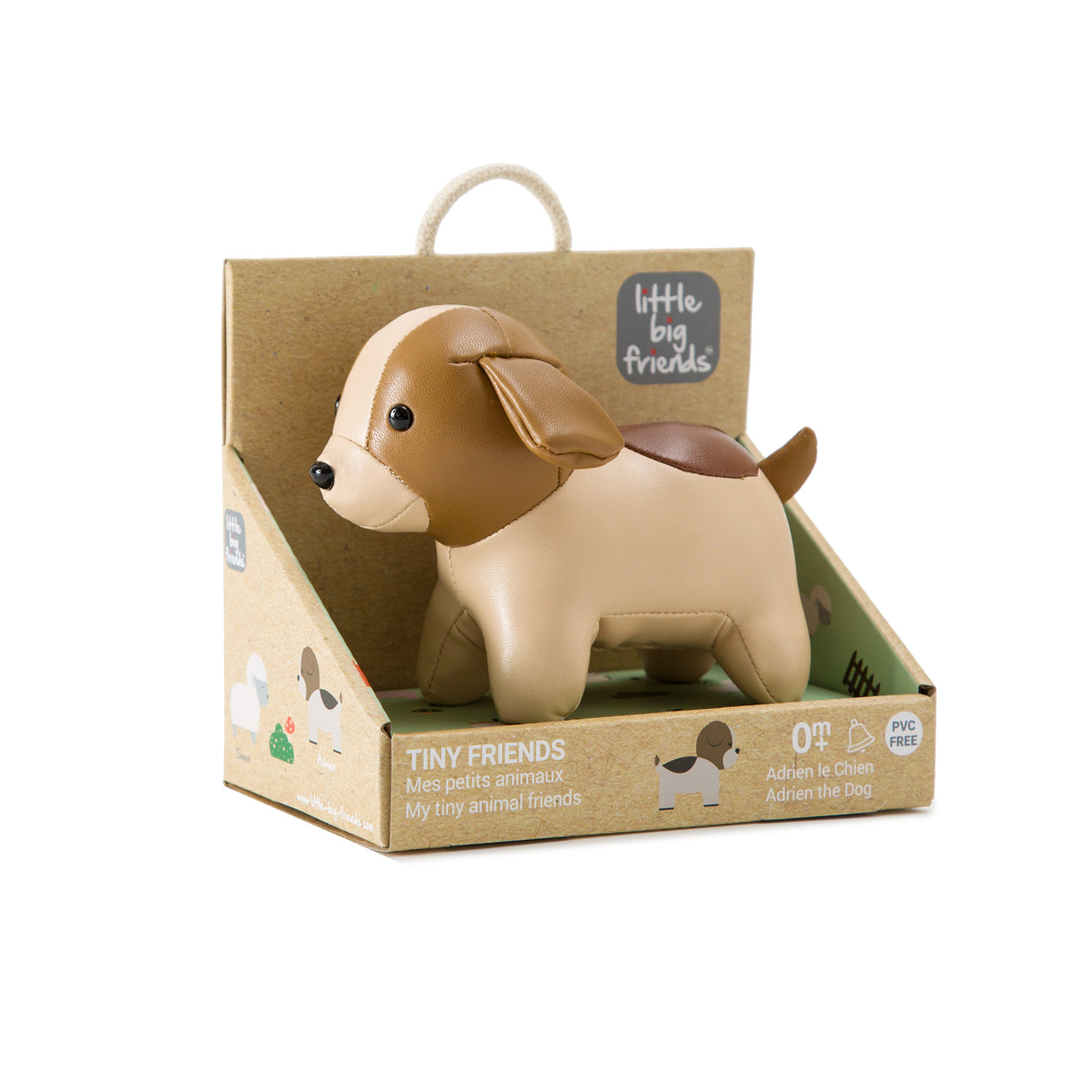 Little Big Friends - Farm Collection Tiny Friends Rattle Toy - Dog
