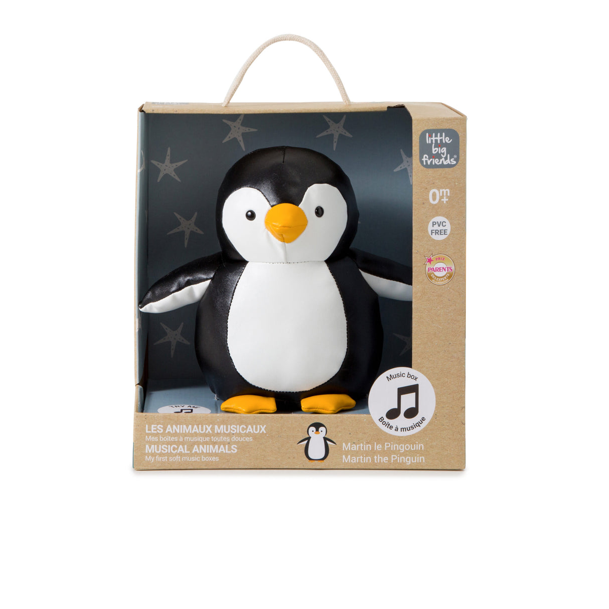 Little Big Friends: Sea Collection Pull-String Musical Animal Toy - Martin the Penguin