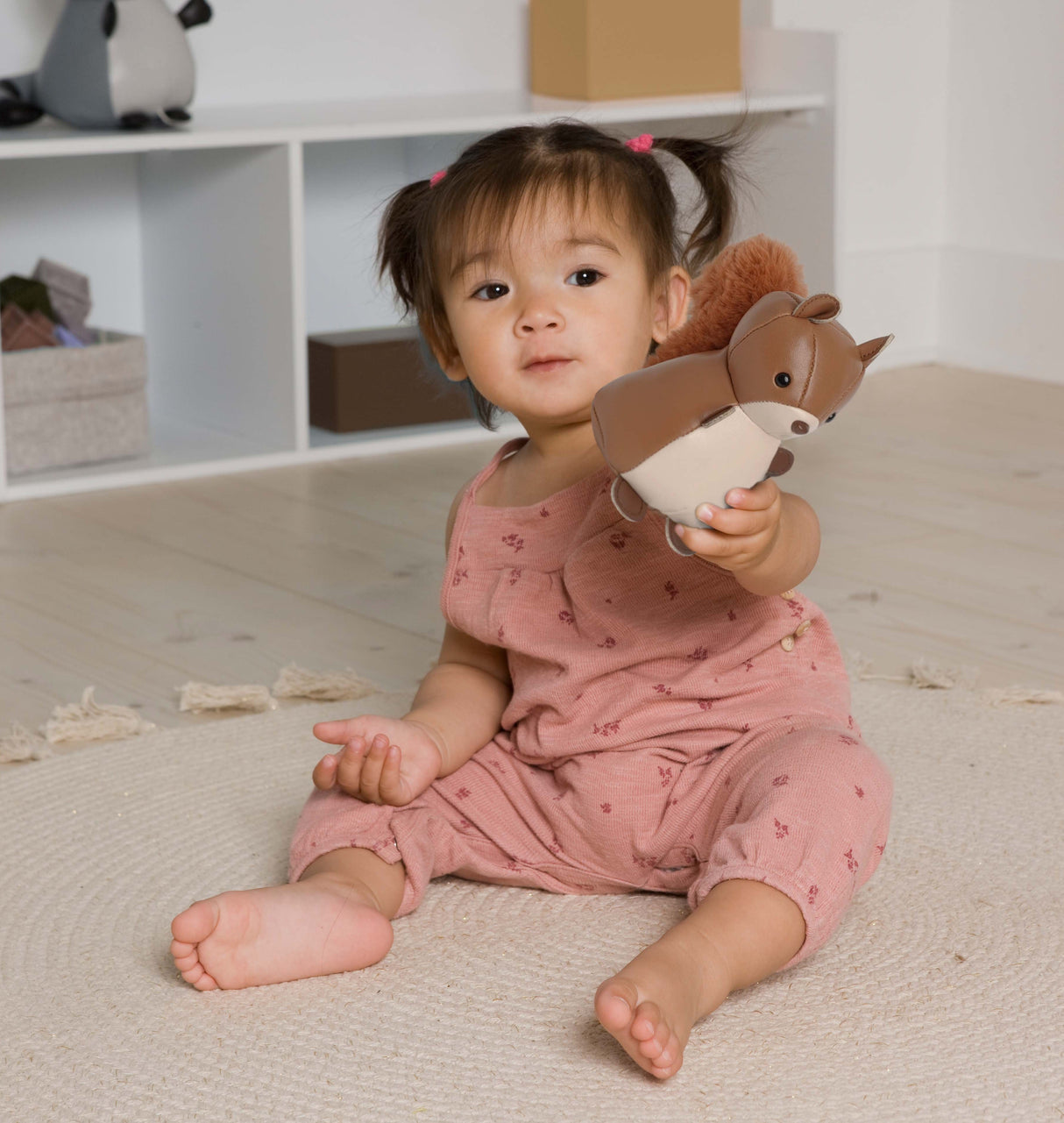 Little Big Friends - Farm Collection Tiny Friends Rattle Toy - Squirrel