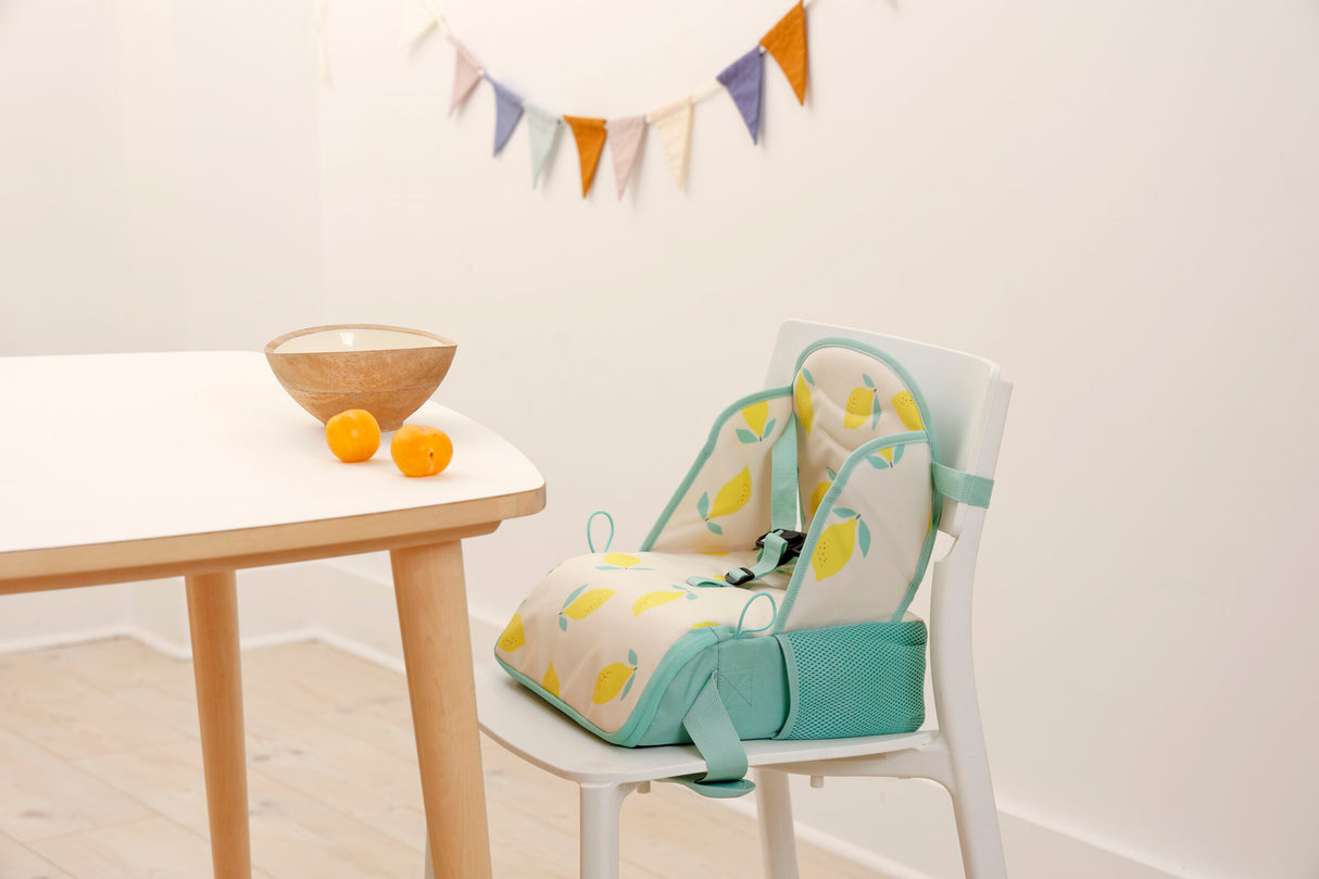 Baby to Love Travel Up Backpack Chair & Booster Seat - Happy Lemon