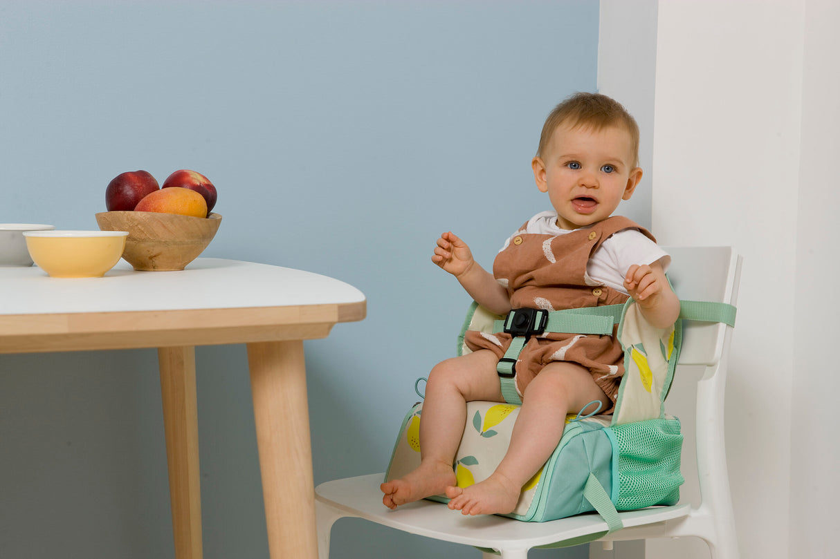 Baby to Love Travel Up Backpack Chair & Booster Seat - Happy Lemon