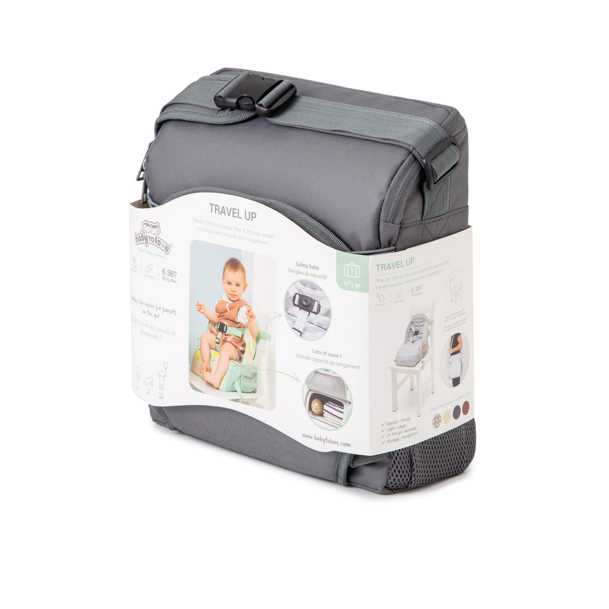 Baby to Love Travel Up Backpack Chair & Booster Seat - Anthracite