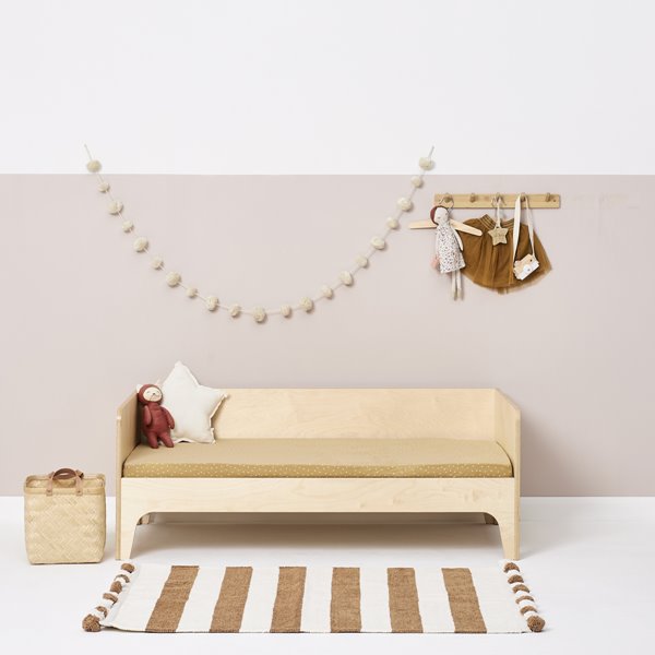 Little Green Sheep Organic Cot & Cot Bed Fitted Sheet - Honey Rice