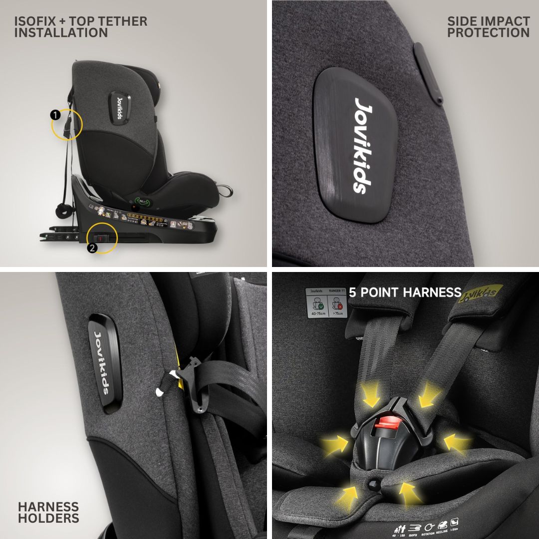 Jovikids Ranger TT Rotating Car Seat - Twilight