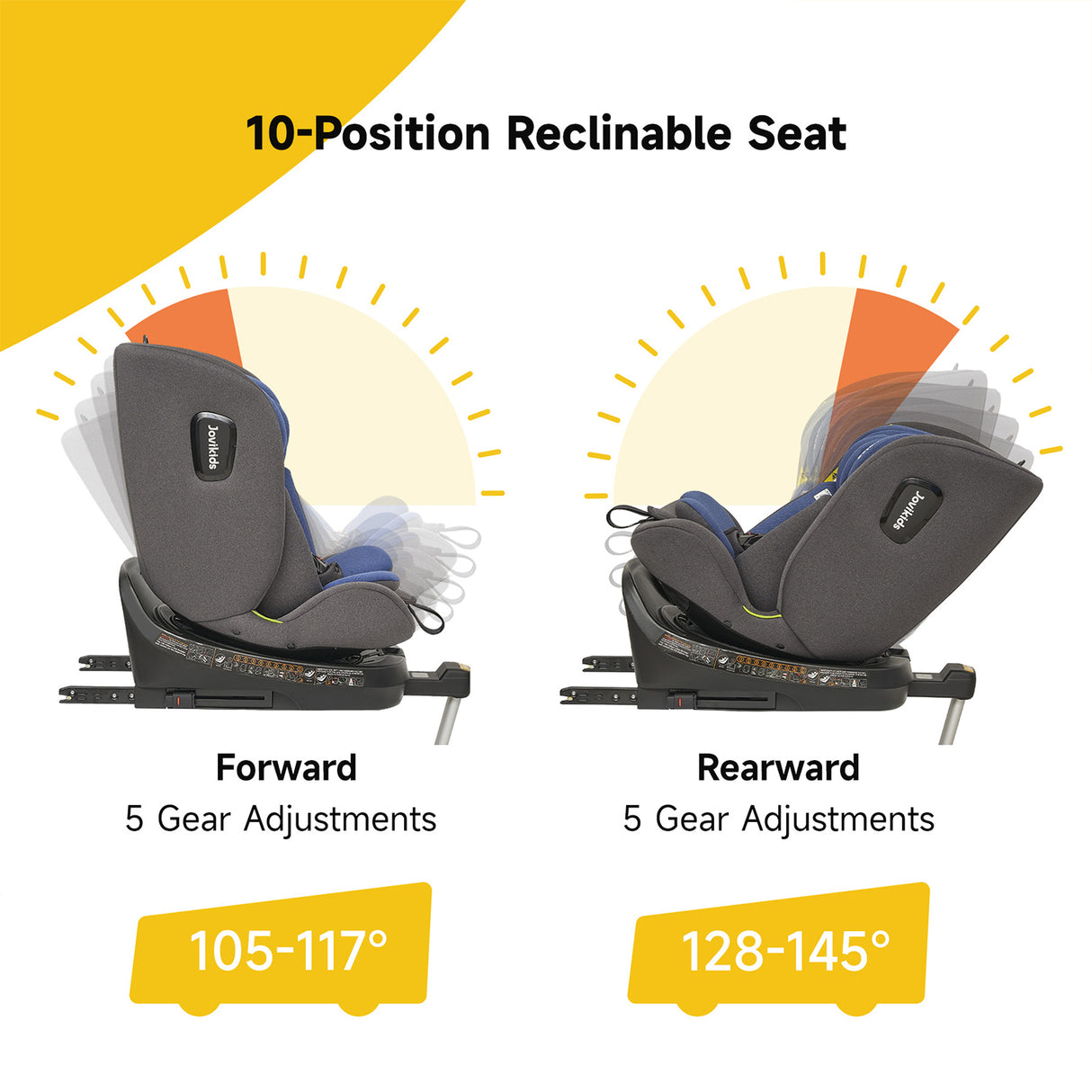 Jovikids Ranger Rotating Car Seat - Blue