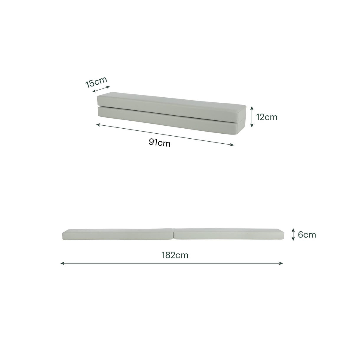 CuddleCo Balance Beam - Sea Salt
