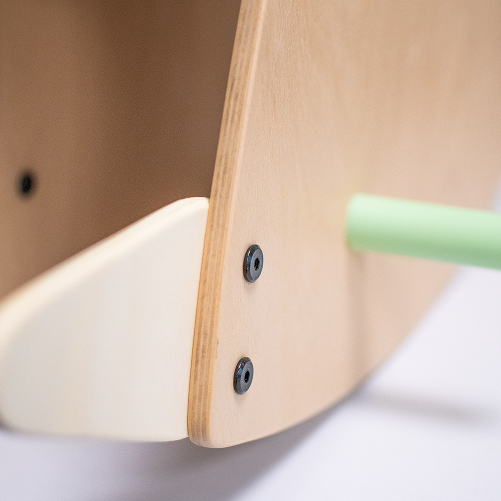 MamaToyz Pinto Wooden Rocking Horse