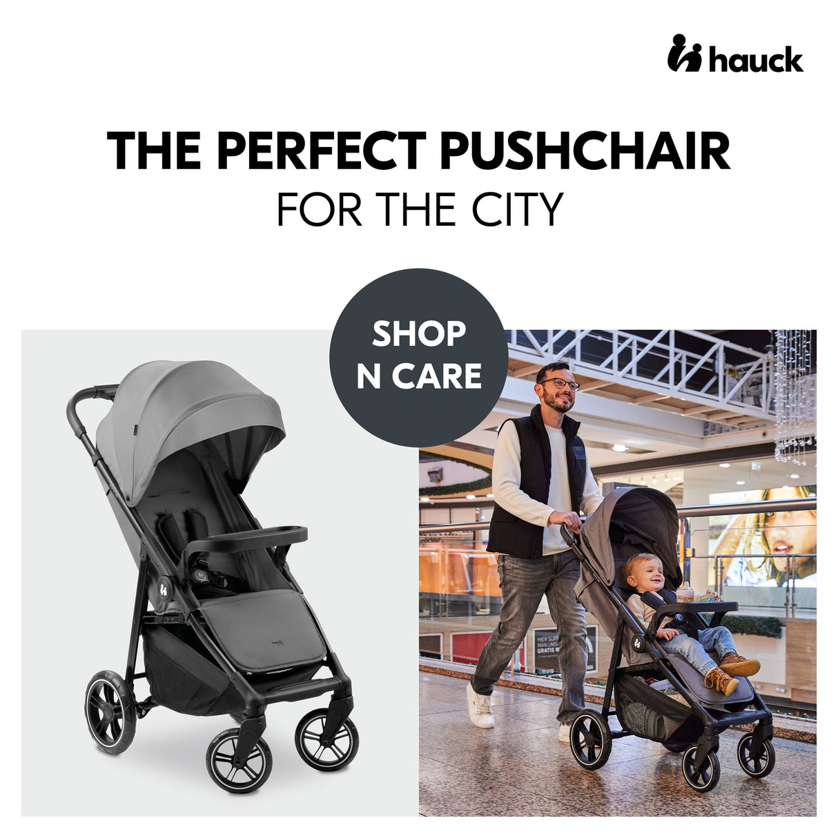 Hauck Shop N Care Pushchair - Grey