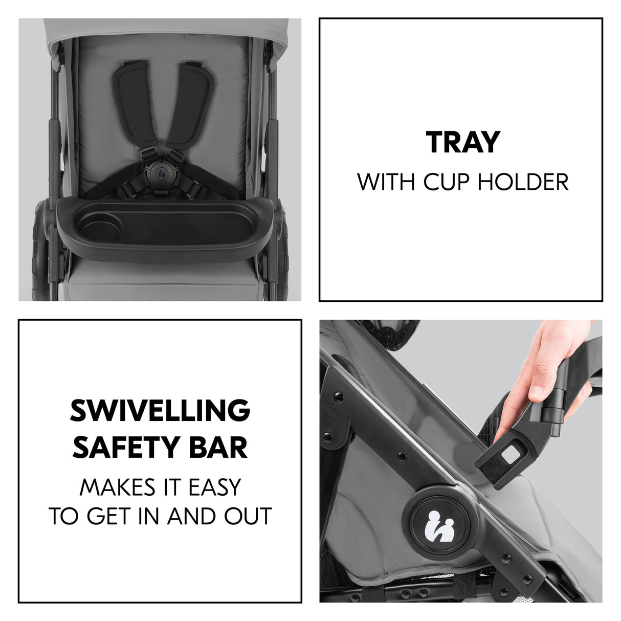 Hauck Shop N Care Pushchair - Grey