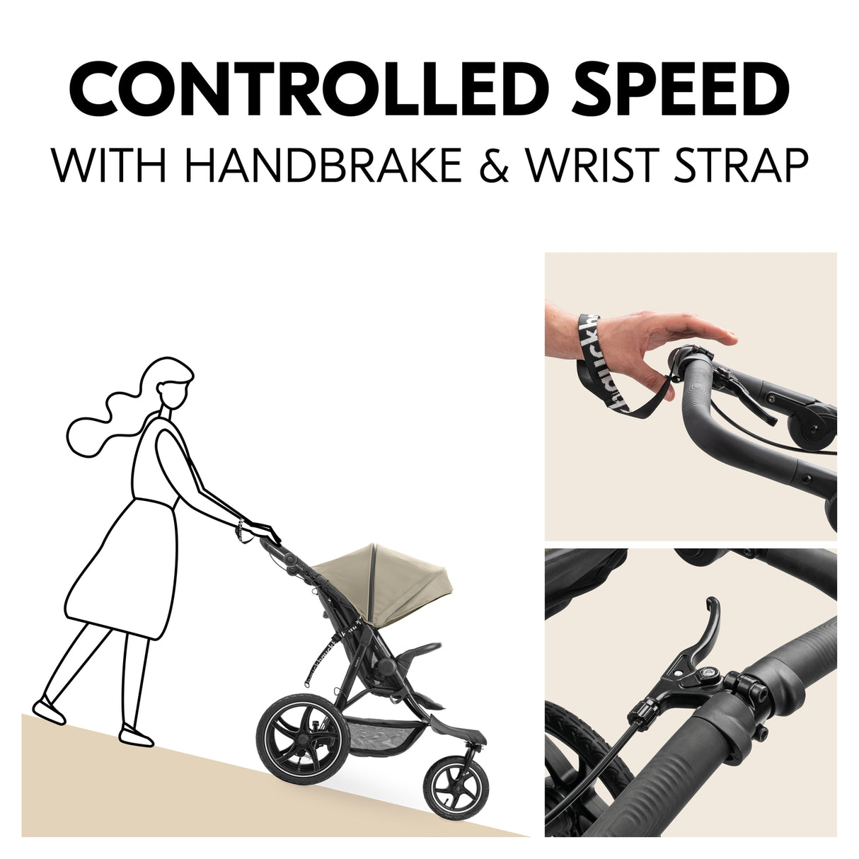 Hauck Runner 3 Pushchair - Olive