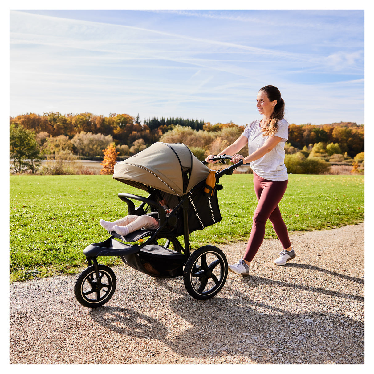Hauck Runner 3 Pushchair - Olive