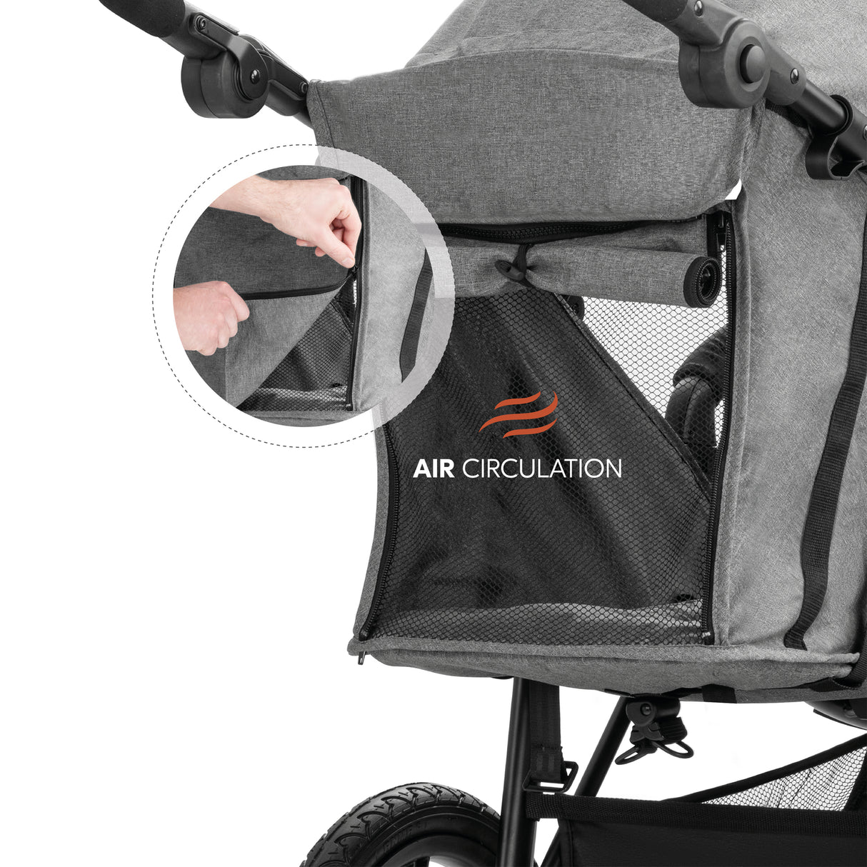 Hauck Runner 2 Pushchair - Grey Melange