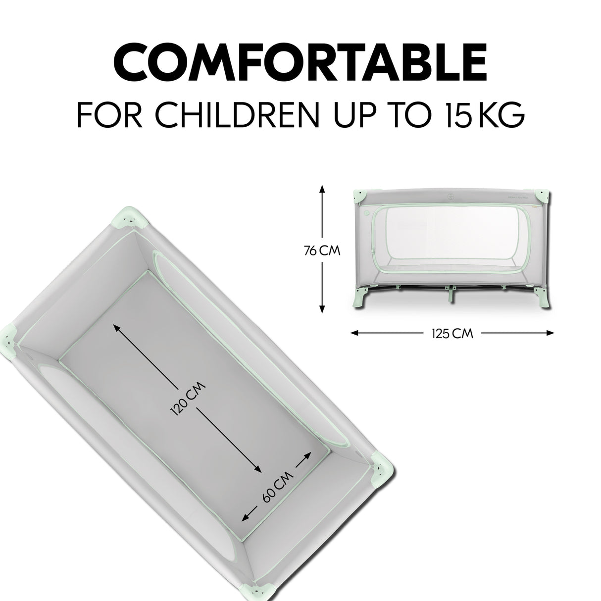 Hauck Dream N Play Plus - Dusty Mint