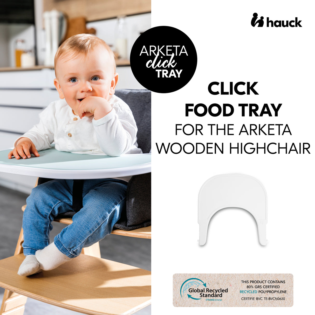 Hauck Alpha+ Highchair Click Tray - White
