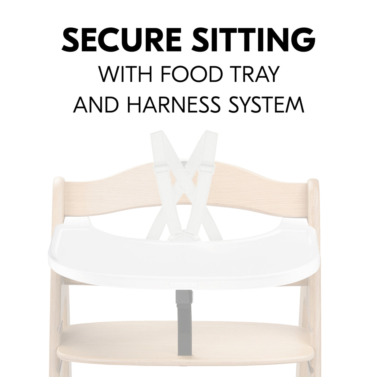 Hauck Alpha+ Highchair Click Tray - White