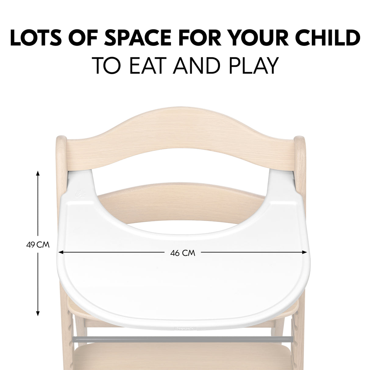 Hauck Alpha+ Highchair Click Tray - White