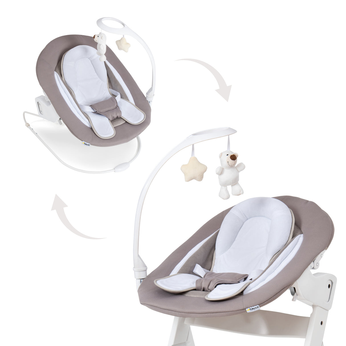 Hauck Alpha Deluxe Baby Bouncer - Sand