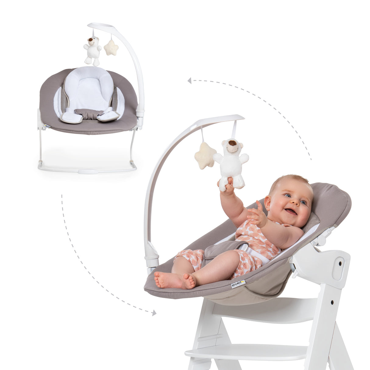 Hauck Alpha Deluxe Baby Bouncer - Sand