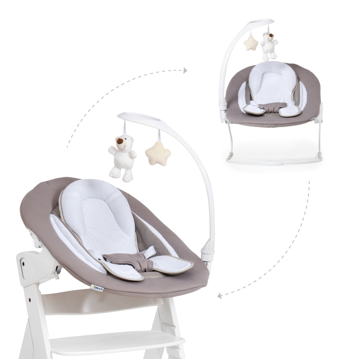 Hauck Alpha Deluxe Baby Bouncer - Sand