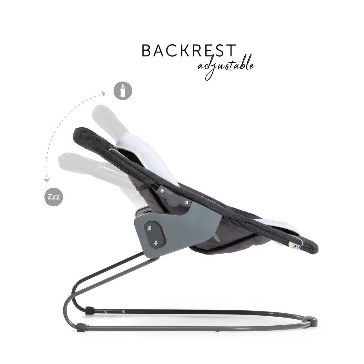 Hauck Alpha Deluxe Baby Bouncer - Melange Grey