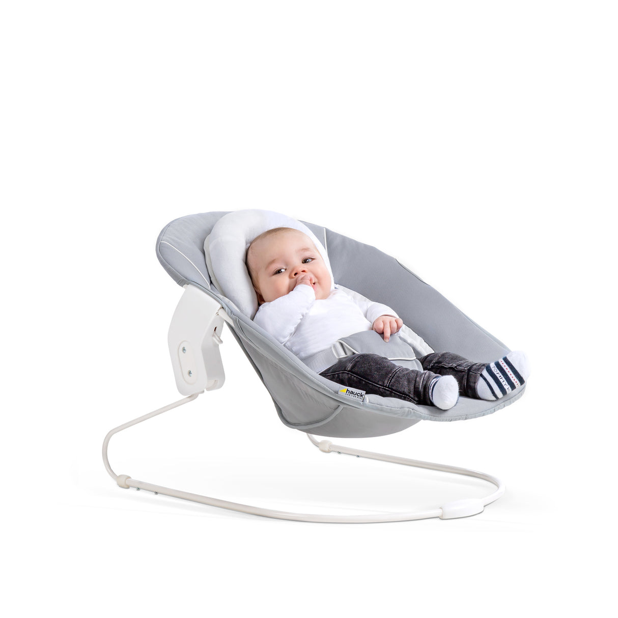 Hauck Alpha 2 in 1 Bouncer - Stretch Grey