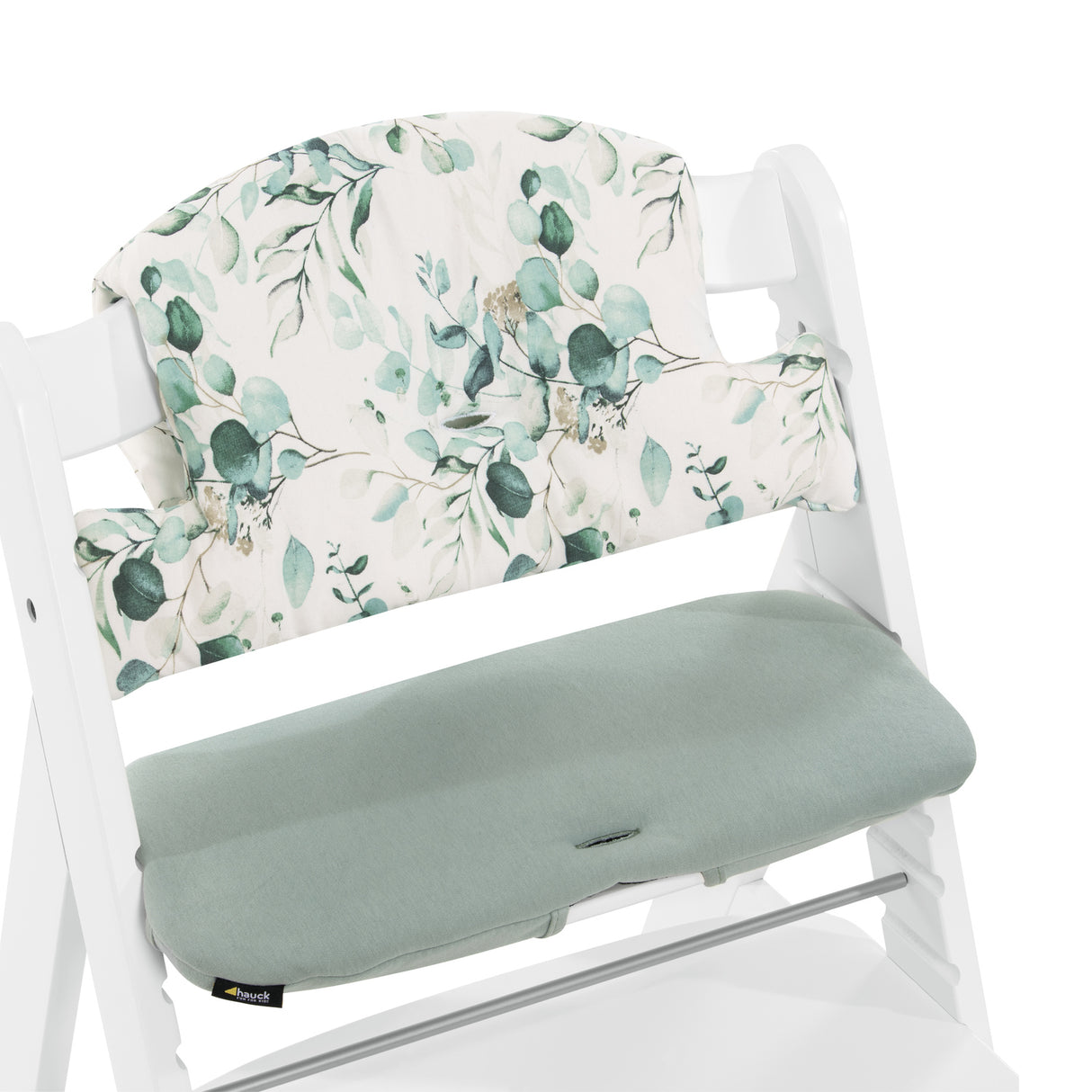 Hauck Alpha+ Highchair Select Seat Pad - Jersey Leaves Mint