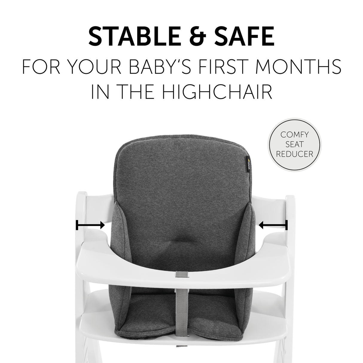 Hauck Alpha+ Cosy Select Seat Pad - Jersey Charcoal