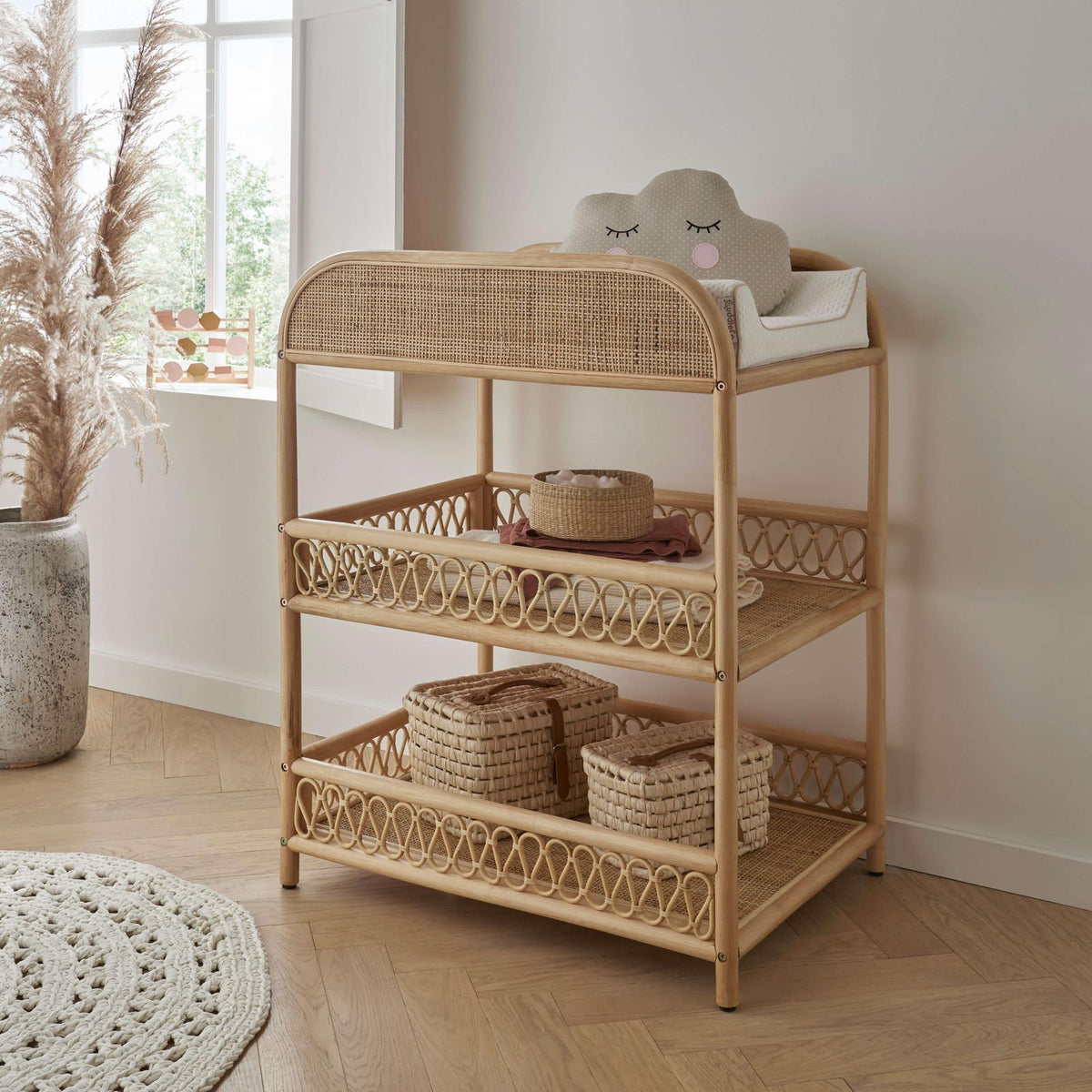 CuddleCo Aria Changing Unit - Rattan