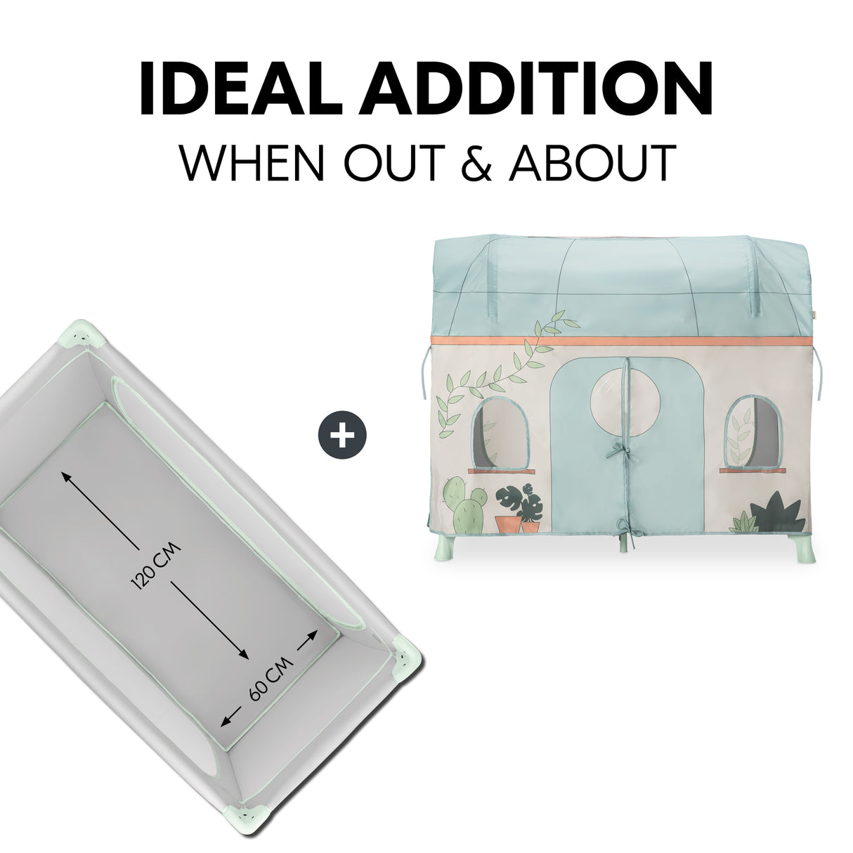 Hauck Travel Cot Play Cover - Plants