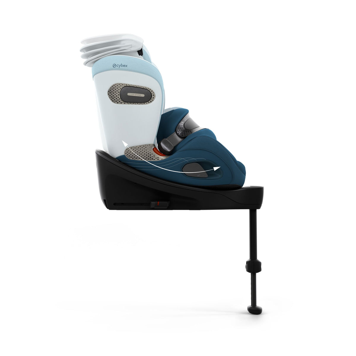 Cybex Anoris Si i-Size Airbag Car Seat with ISOFIX Base - STYLE Opal Blue