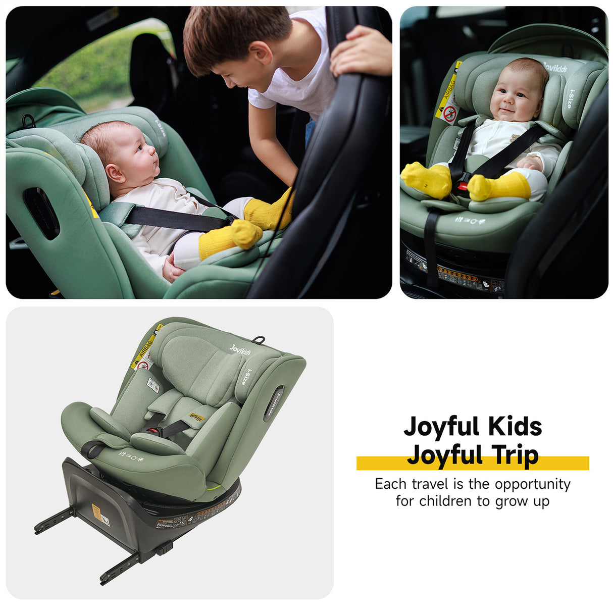 Jovikids Ranger Rotating Car Seat - Green