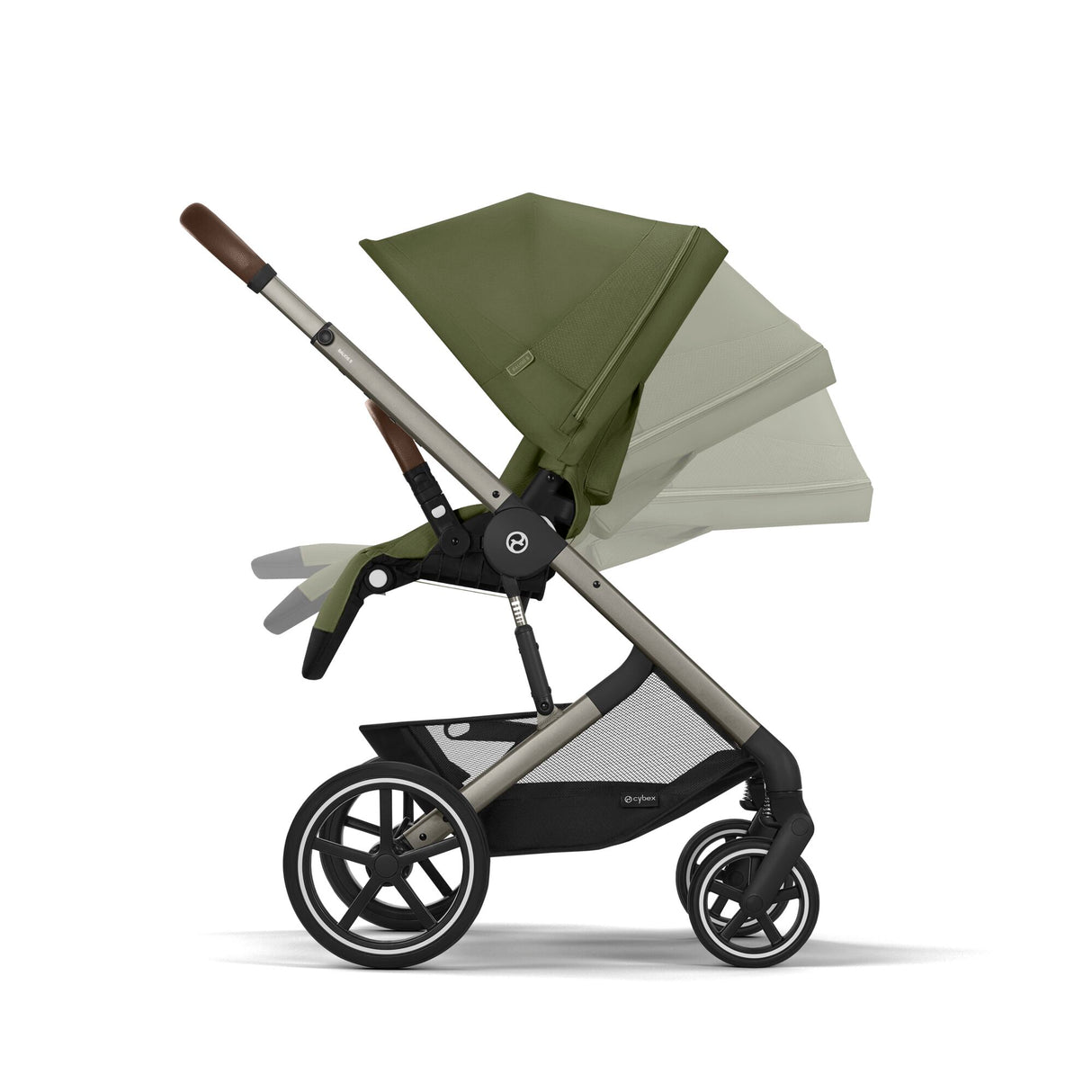 Cybex Balios S Lux Travel System with Cloud G & ISOFIX Base - Moss Green