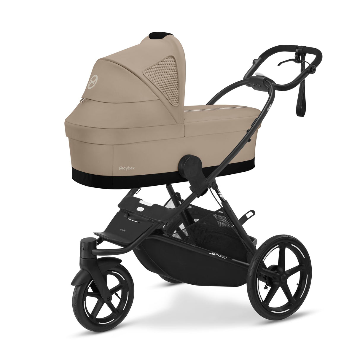 Cybex Avi Spin Pushchair Bundle with Accessories - Almond Beige