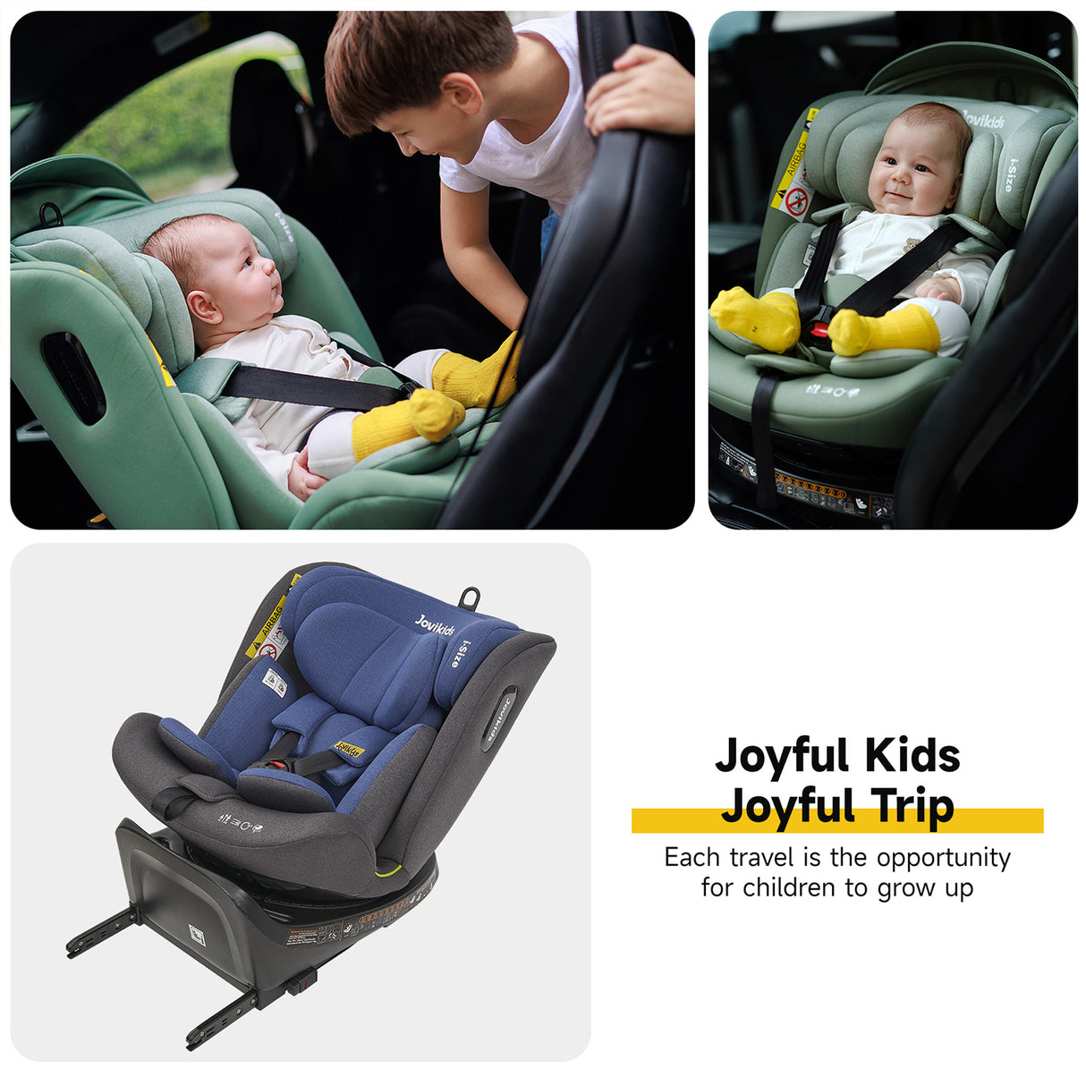 Jovikids Ranger Rotating Car Seat - Blue