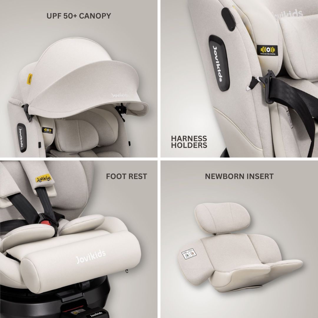 Jovikids Ranger 2 Rotating Car Seat - Milkstone