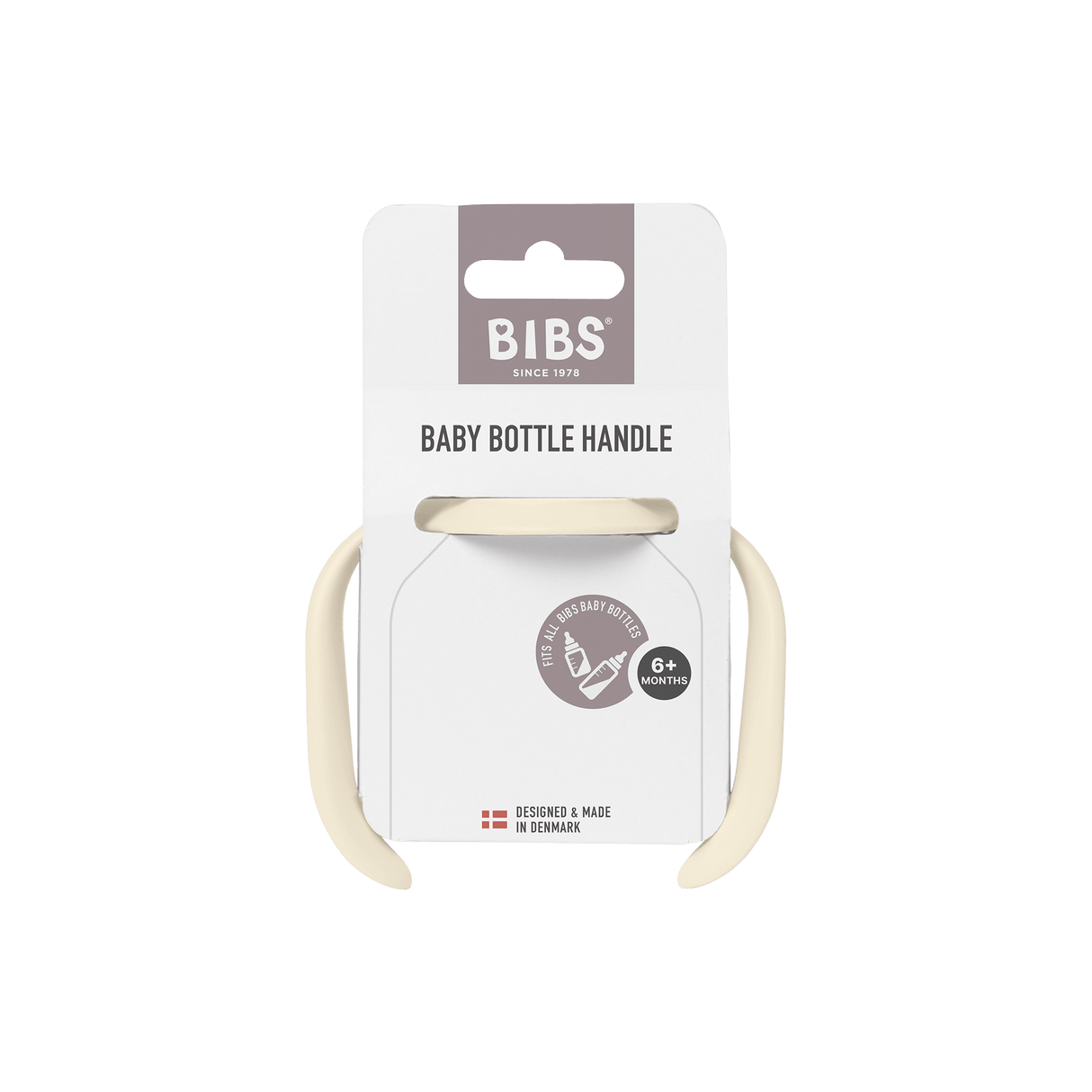 BIBS Easy Grip Baby Bottle Handle - Ivory