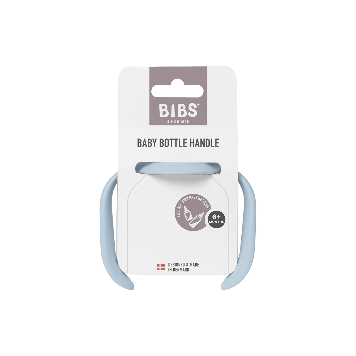 BIBS Easy Grip Baby Bottle Handle - Baby Blue