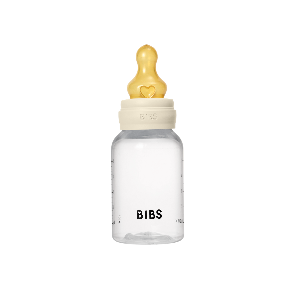 BIBS Slow Flow 2 Pack 150ml Round Latex Baby Bottle Set - Ivory