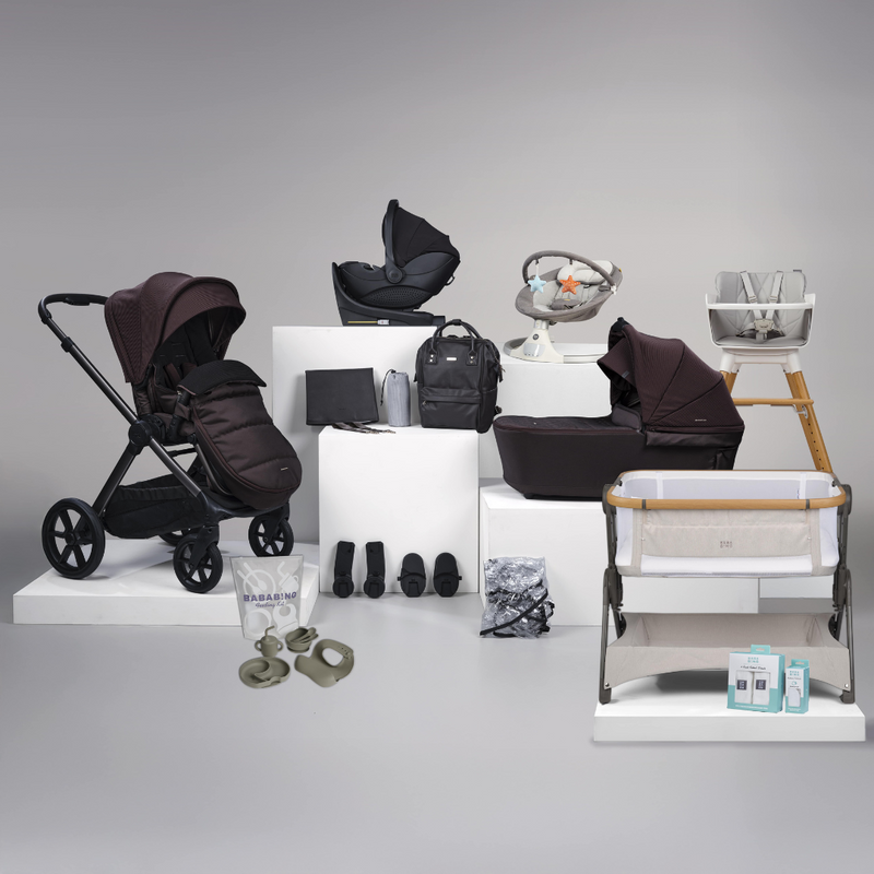 BabaBing 18 Piece Raffi Travel, Home & Feeding Bundle with Spin Car Seat & ISOFIX Base - Heritage
