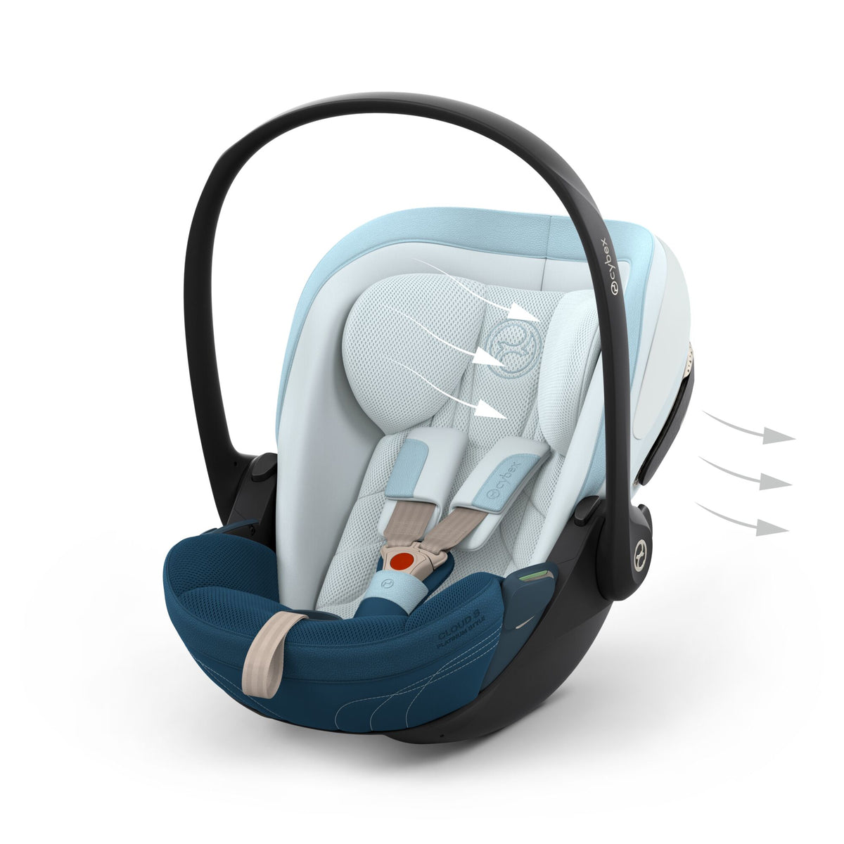 Cybex Cloud S i-Size Infant Car Seat - STYLE Opal Blue
