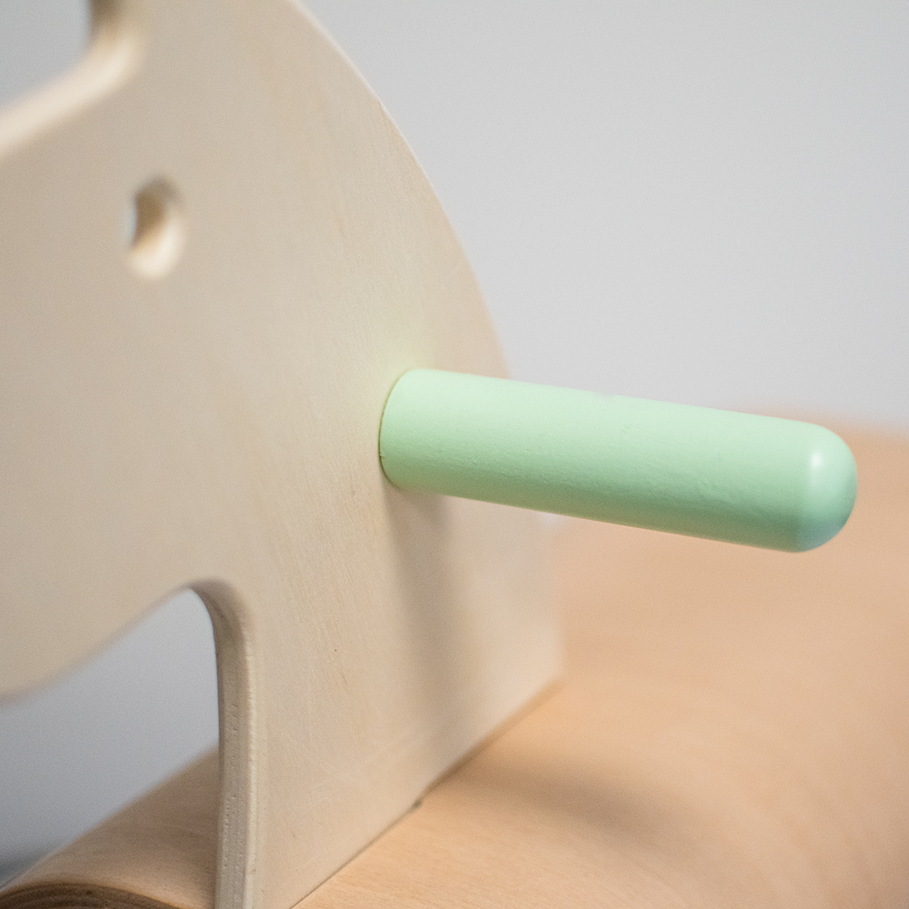 MamaToyz Pinto Wooden Rocking Horse