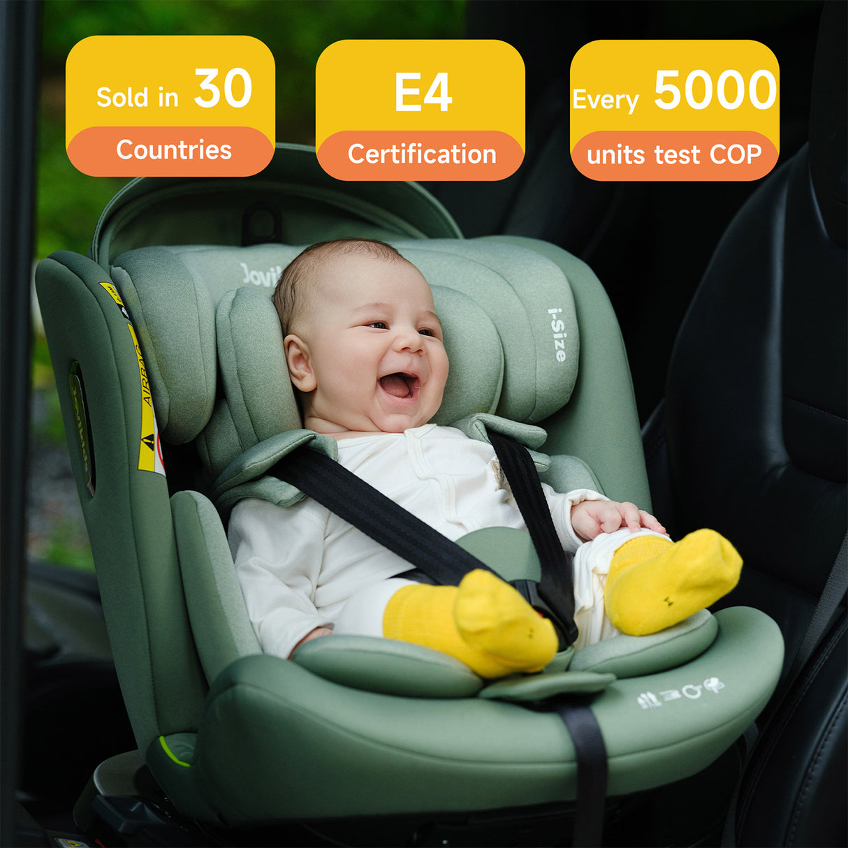 Jovikids Ranger Rotating Car Seat - Grey