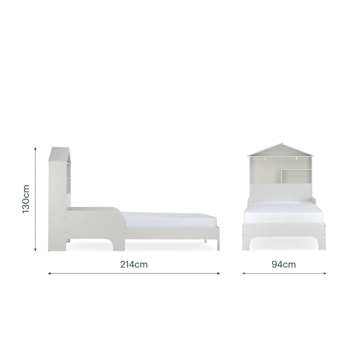 CuddleCo Single Bed with Storage - House