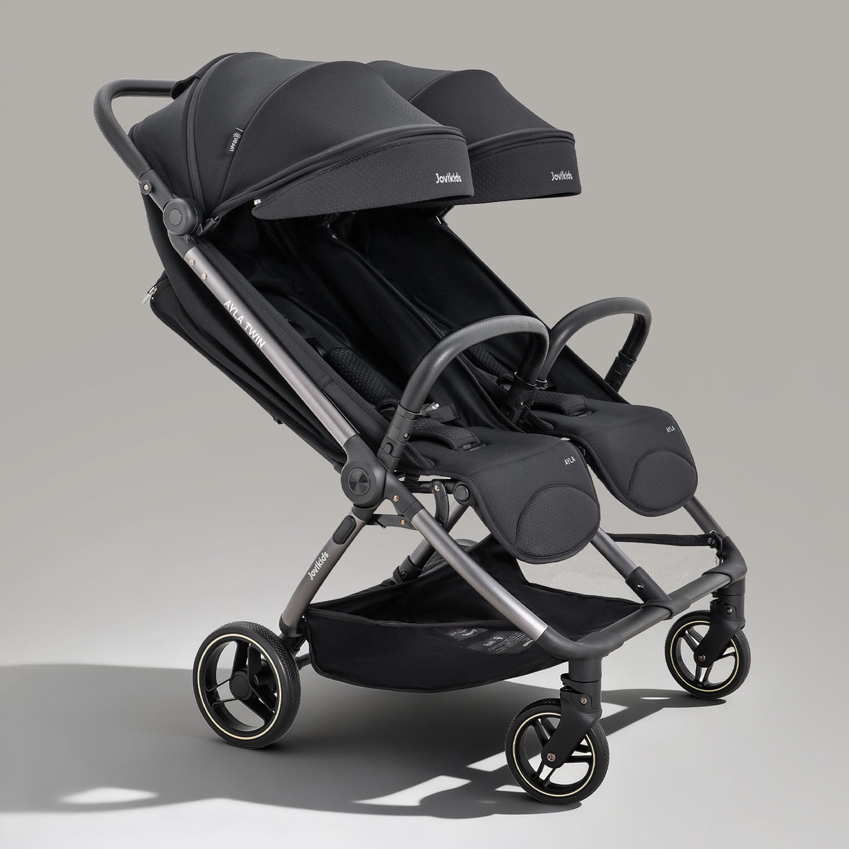 Jovikids Ayla Double Pushchair - Urban Black