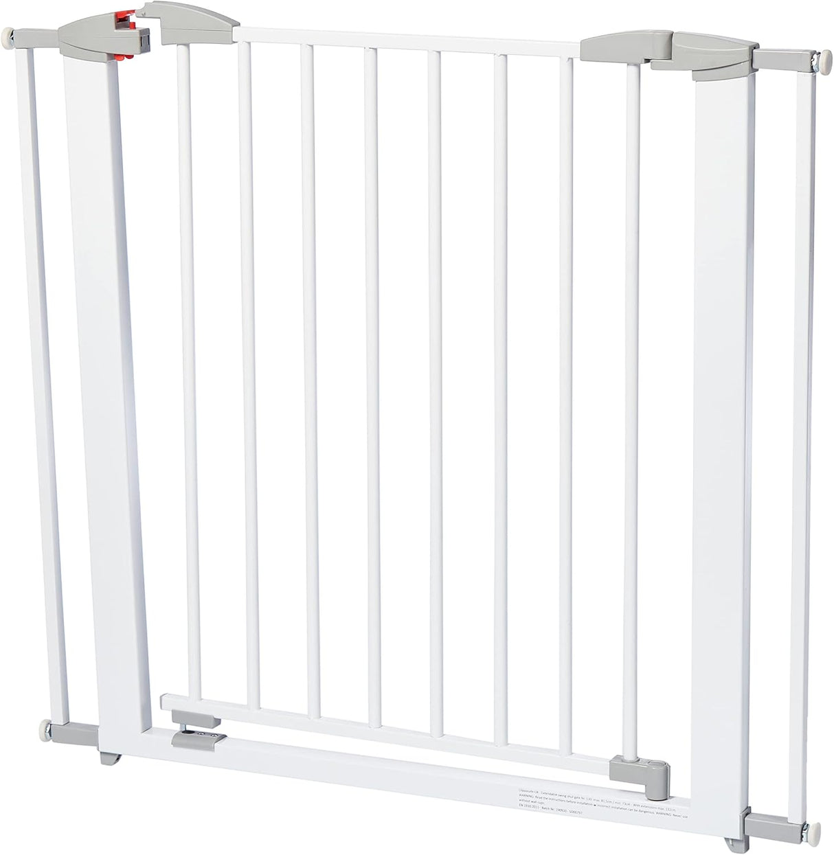Clippasafe 73-96cm x H76.5cm Metal Pressure Fit Baby & Pet Safety Stair Gate - White