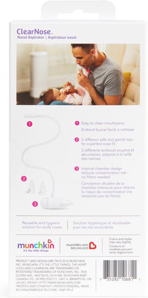 Munchkin ClearNose Nasal Aspirator with Carry Case & Tips