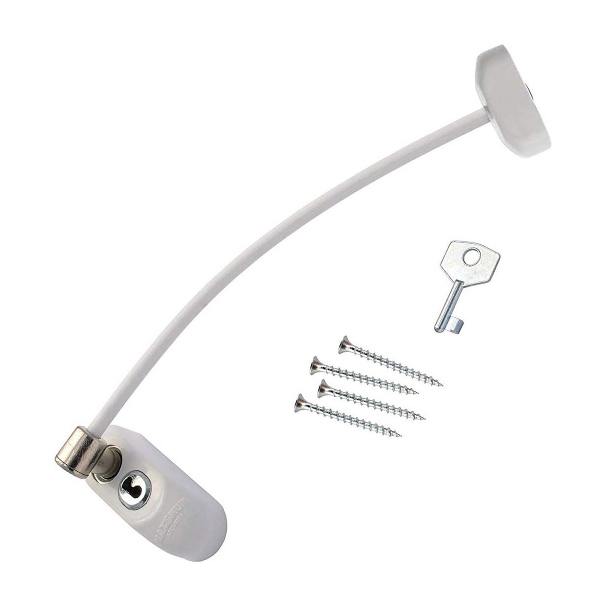 Max6mum Lockable Window and Door Restrictor 1 Pack – White