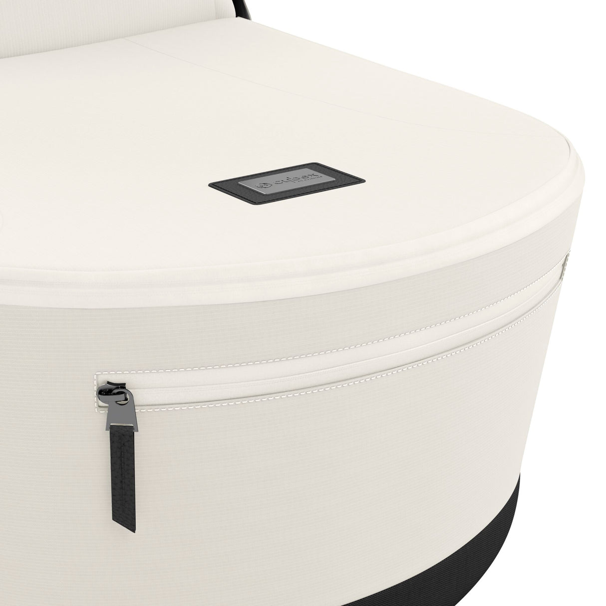 Cybex Priam Travel System with Accessories, Cloud T Car Seat & ISOFIX Base - Off White / Rose Gold Frame